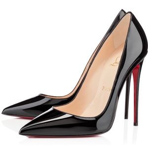 Authentic Christian Louboutin So Kate 120 Black Patent Heels